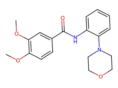 3,4-dimethoxy-N-(2-morpholin-4-ylphenyl)benzamide structure