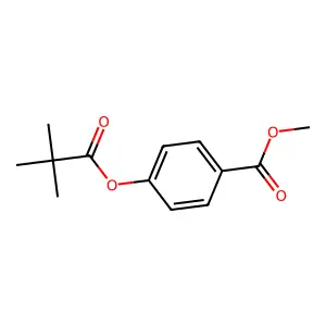 Methyl 4-(2,2-dimethylpropanoyloxy)benzoate structure
