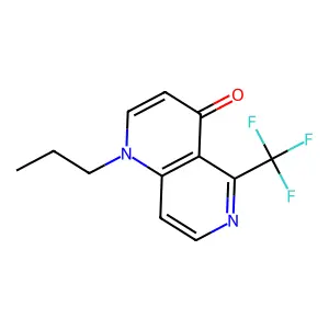 1-Propyl-5-(trifluoromethyl)-1,6-naphthyridin-4-one structure