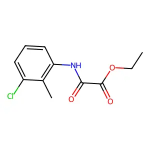 Ethyl [(3-chloro-2-methylphenyl)amino](oxo)acetate structure