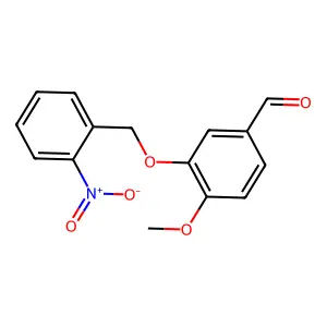 4-Methoxy-3-((2-nitrophenyl)methoxy)benzaldehyde structure