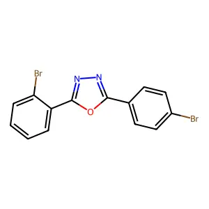 2-(2-Bromophenyl)-5-(4-bromophenyl)-1,3,4-oxadiazole structure