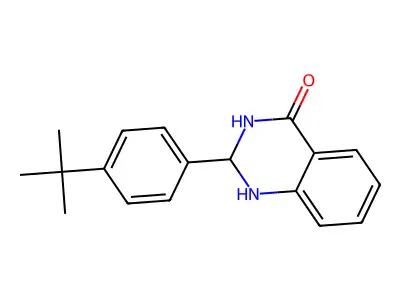 2-(4-tert-Butylphenyl)-2,3-dihydroquinazoline-4(1H)-one structure