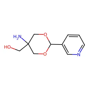 (5-Amino-2-pyridin-3-yl-1,3-dioxan-5-yl)methanol structure
