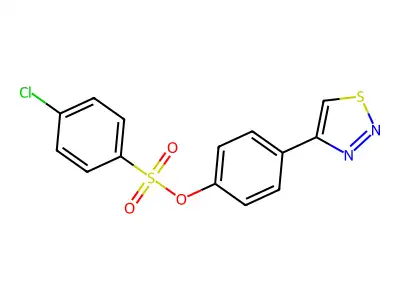 4-(1,2,3-Thiadiazol-4-yl)phenyl 4-chlorobenzenesulfonate structure