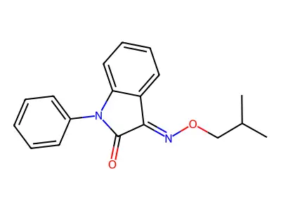 3-(2-Methylpropoxyimino)-1-phenylindol-2-one structure