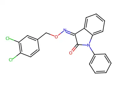 3-[(3,4-Dichlorophenyl)methoxyimino]-1-phenylindol-2-one structure