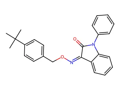 3-[(4-Tert-butylphenyl)methoxyimino]-1-phenylindol-2-one structure
