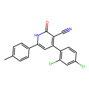4-(2,4-Dichlorophenyl)-2-hydroxy-6-(4-methylphenyl)nicotinonitrile structure