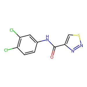 N-(3,4-dichlorophenyl)-1,2,3-thiadiazole-4-carboxamide structure