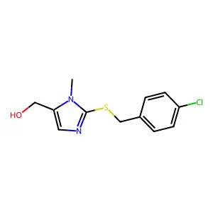 {2-[(4-chlorobenzyl)sulfanyl]-1-methyl-1H-imidazol-5-yl}methanol structure