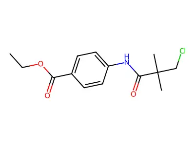 Ethyl 4-[(3-chloro-2,2-dimethylpropanoyl)amino]benzenecarboxylate structure