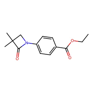 Ethyl 4-(3,3-dimethyl-2-oxoazetidin-1-yl)benzoate structure
