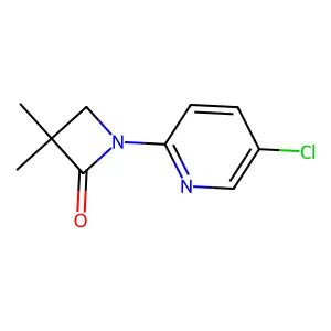 1-(5-Chloropyridin-2-yl)-3,3-dimethylazetidin-2-one structure