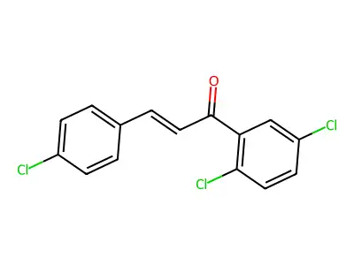 (2E)-3-(4-Chlorophenyl)-1-(2,5-dichlorophenyl)prop-2-en-1-one structure