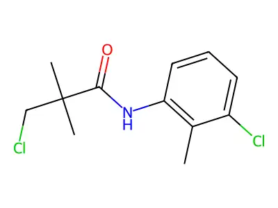 3-chloro-N-(3-chloro-2-methylphenyl)-2,2-dimethylpropanamide structure