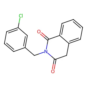 2-(3-chlorobenzyl)-1,3(2H,4H)-isoquinolinedione structure