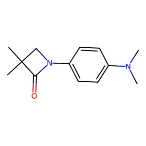 1-[4-(Dimethylamino)phenyl]-3,3-dimethyl-2-azetanone structure