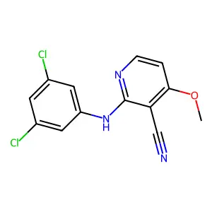 2-(3,5-Dichloroanilino)-4-methoxynicotinonitrile structure