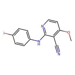 2-(4-Iodoanilino)-4-methoxynicotinonitrile structure