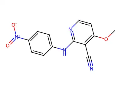 4-Methoxy-2-(4-nitroanilino)nicotinonitrile structure