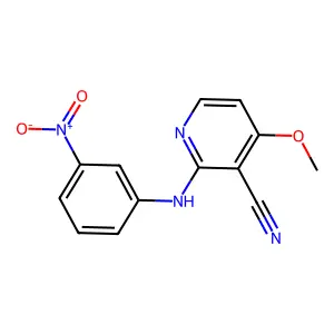 4-Methoxy-2-(3-nitroanilino)nicotinonitrile structure