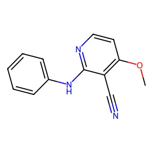 2-Anilino-4-methoxynicotinonitrile structure