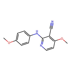4-Methoxy-2-(4-methoxyanilino)nicotinonitrile structure