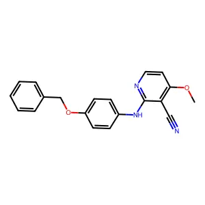 2-[4-(Benzyloxy)anilino]-4-methoxynicotinonitrile structure