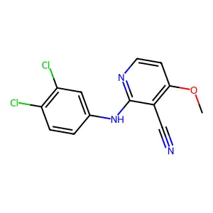 2-(3,4-二氯苯氨基)-4-甲氧基烟腈 structure