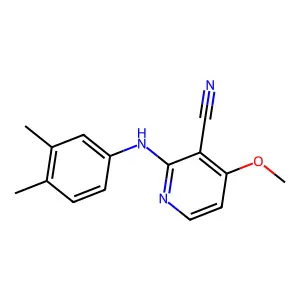 2-(3,4-Dimethylanilino)-4-methoxynicotinonitrile structure
