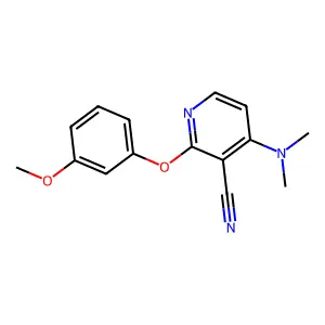 4-(Dimethylamino)-2-(3-methoxyphenoxy)pyridine-3-carbonitrile structure