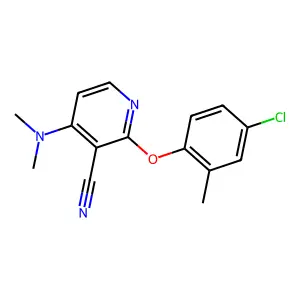 2-(4-Chloro-2-methylphenoxy)-4-(dimethylamino)nicotinonitrile structure