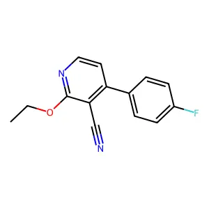 2-Ethoxy-4-(4-fluorophenyl)nicotinonitrile structure