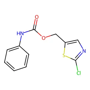 (2-chloro-1,3-thiazol-5-yl)methyl N-phenylcarbamate structure