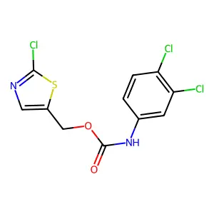 (2-chloro-1,3-thiazol-5-yl)methyl N-(3,4-dichlorophenyl)carbamate structure