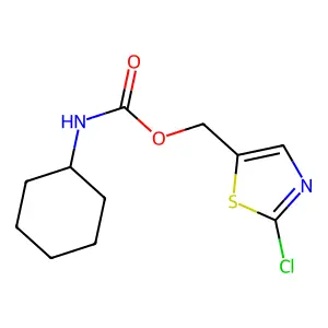 (2-chloro-1,3-thiazol-5-yl)methyl N-cyclohexylcarbamate structure