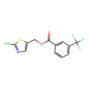 (2-Chloro-1,3-thiazol-5-yl)methyl 3-(trifluoromethyl)benzoate structure