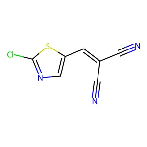 2-[(2-Chloro-1,3-thiazol-5-yl)methylidene]propanedinitrile structure