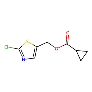 (2-Chloro-1,3-thiazol-5-yl)methyl cyclopropanecarboxylate structure
