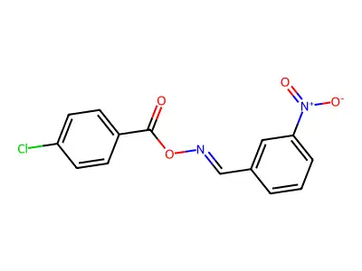 [(3-Nitrophenyl)methylideneamino] 4-chlorobenzoate structure