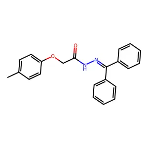 N'-(diphenylmethylene)-2-(4-methylphenoxy)acetohydrazide structure