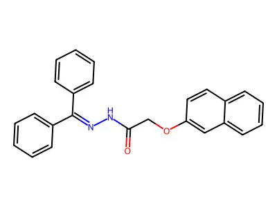 N'-(diphenylmethylene)-2-(2-naphthyloxy)acetohydrazide structure