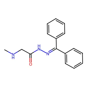 N'-(diphenylmethylene)-2-(methylamino)acetohydrazide structure