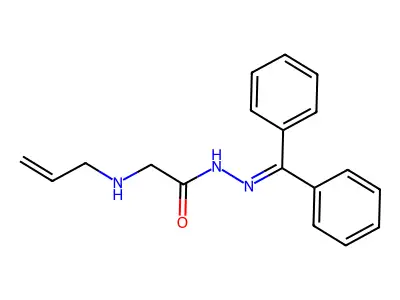 2-(allylamino)-N'-(diphenylmethylene)acetohydrazide structure