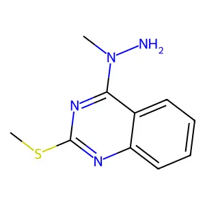 4-(1-Methylhydrazino)-2-(methylsulfanyl)quinazoline structure