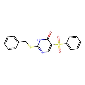 2-(Benzylsulfanyl)-5-(phenylsulfonyl)-4-pyrimidinol structure