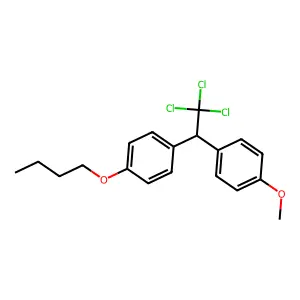 Ethane, 2-(p-butoxyphenyl)-2-(p-methoxyphenyl)-1,1,1-trichloro- structure