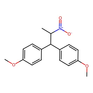 Benzene, 1,1'-(2-nitropropylidene)bis(4-methoxy- structure
