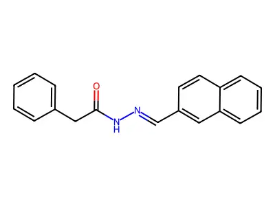 N-[(E)-naphthalen-2-ylmethylideneamino]-2-phenylacetamide structure